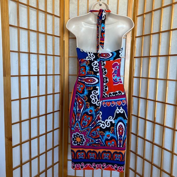 CACHÉ | Halter Lined Sundress | Size 4 - Picture 3 of 6